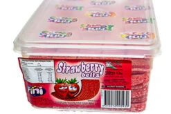 Sour Strawberry Belts - Straps 150 Pcs Tub