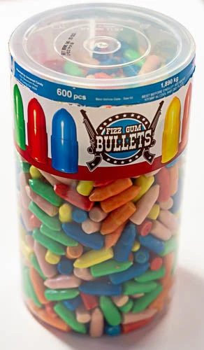 Fizzy Gum Bullets Tub