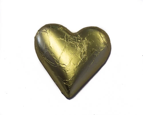 Hearts - Milk Chocolate Hearts In Gold Foil 30g Tub - Image 3