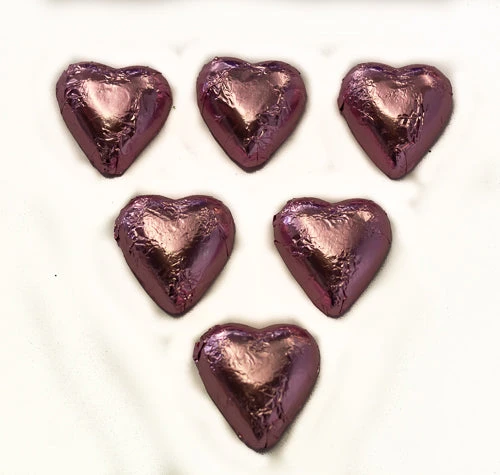 Hearts - Milk Chocolate Hearts In Light Pink Foil 350g - Image 2