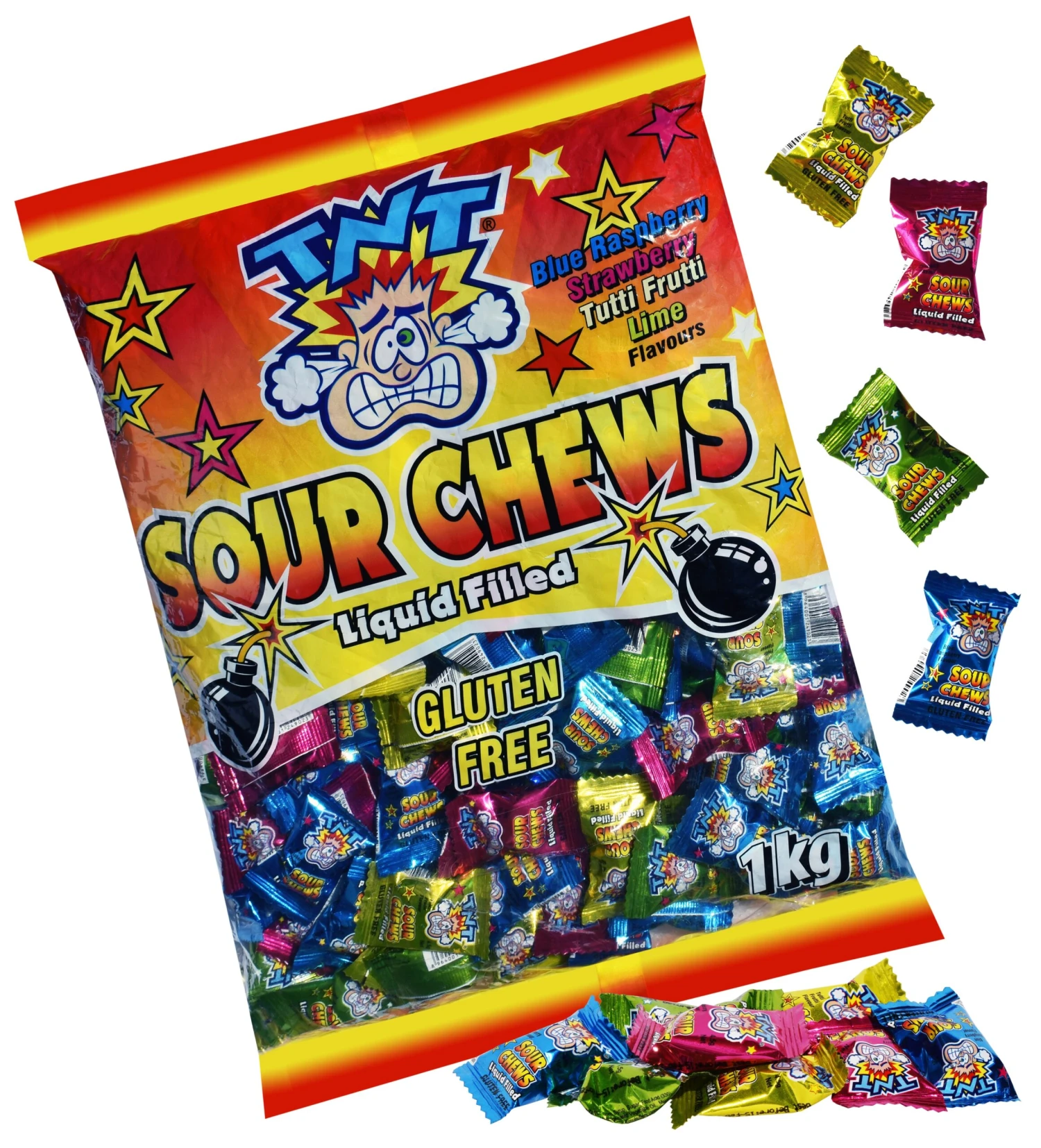 TNT Sour Chews - 200piece Bag - Image 2