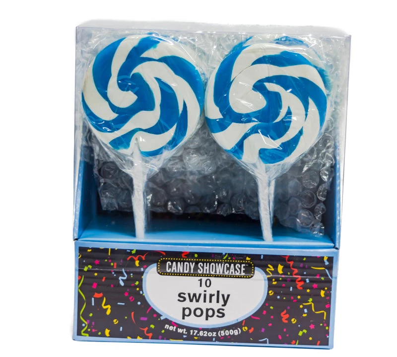 Lollipops - Swirl Flat Pops Blue