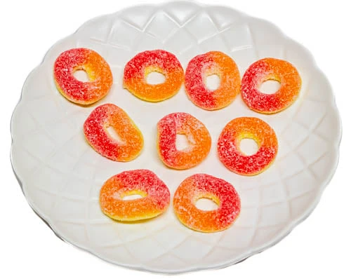 Sour Peach Rings 1kg